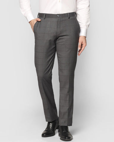 Mens Business Checked Formal Pants Casual Skinny Workwear Breathable  Trousers | eBay